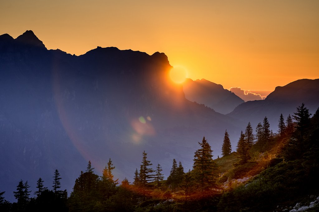 Hiking in the Swiss Alps