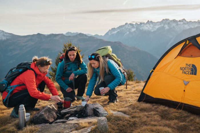 Wild camping trip Swiss alps