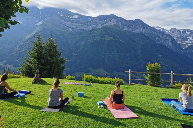 Yoga holidays alps